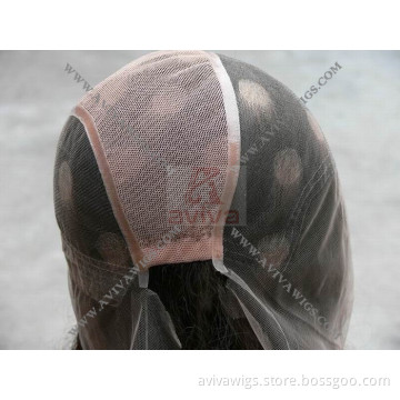 Silky Base Human Hair Full Lace Wig (AV-W015A)